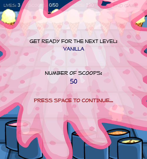 *NEXT LEVEL SCREEN BEING IMPROPERLY SET*